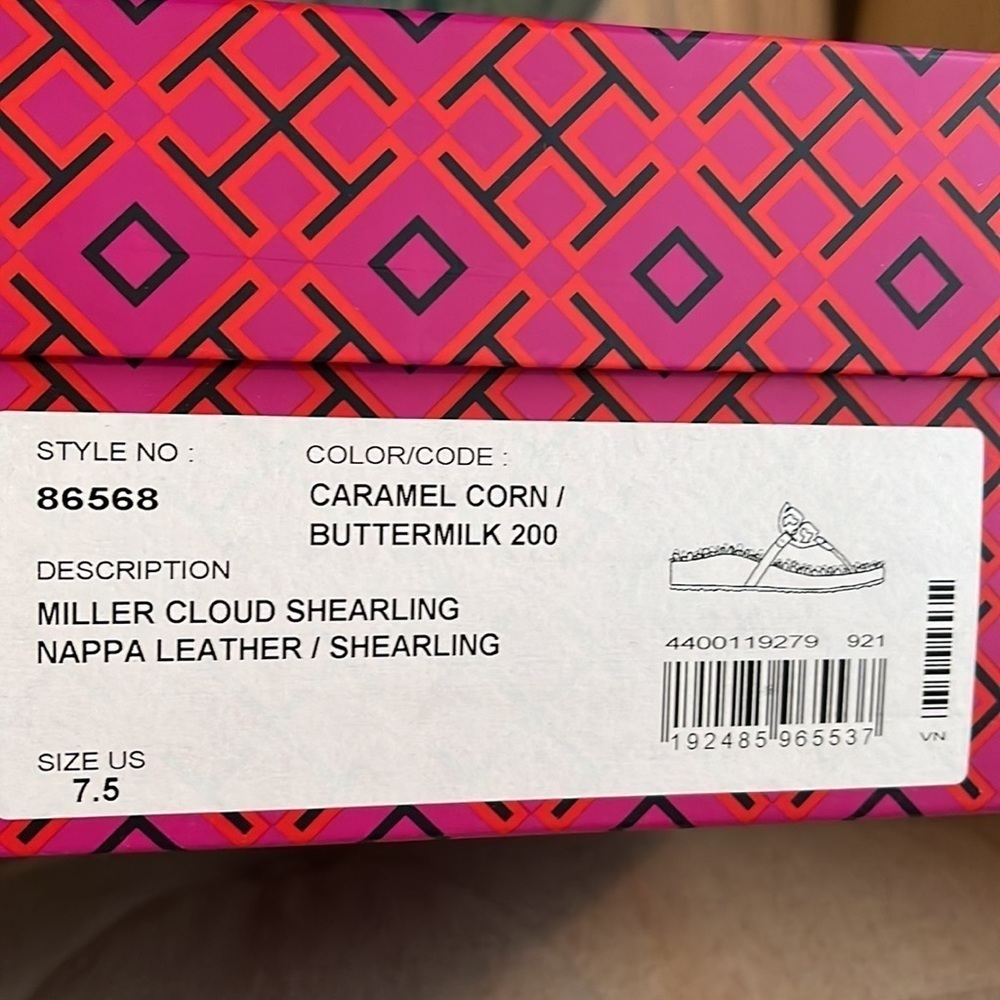 Tory Burch Miller Sandals Shearling - Picture 4 of 4